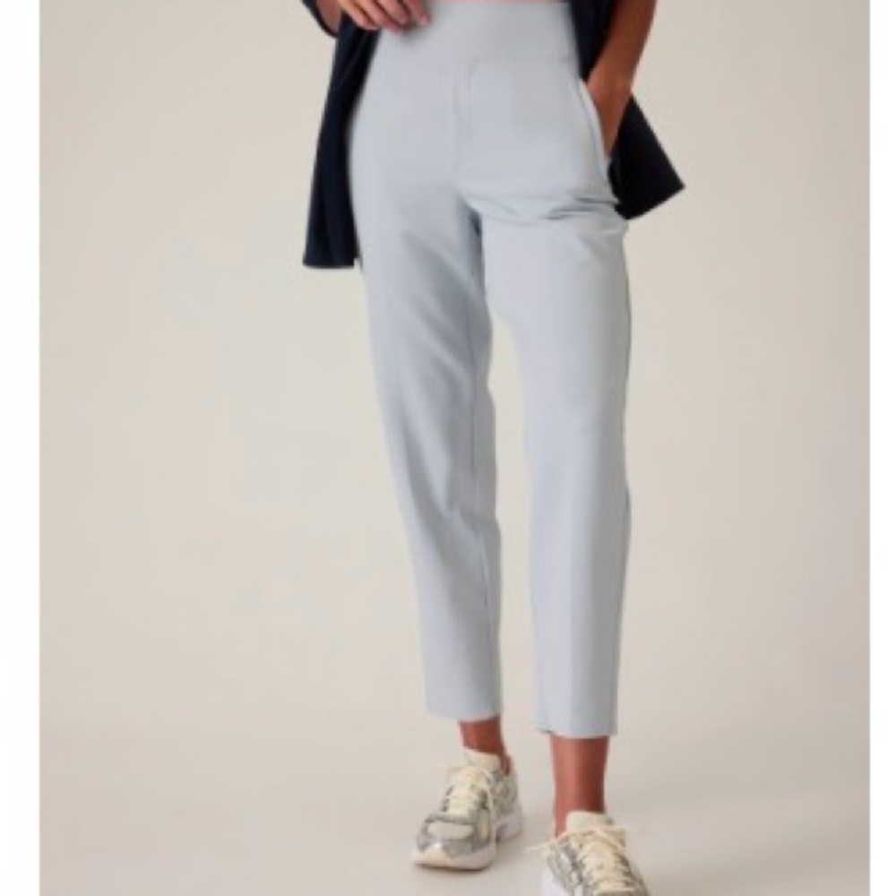 Athleta Light Blue Cropped Pants